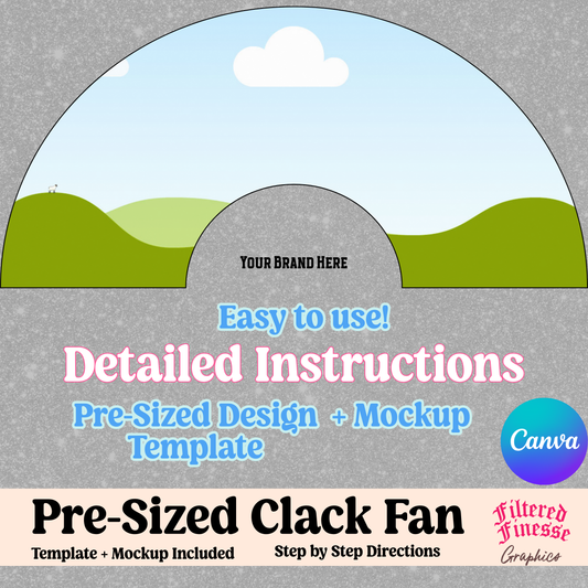 Clack Fan Template + Mockup Canva