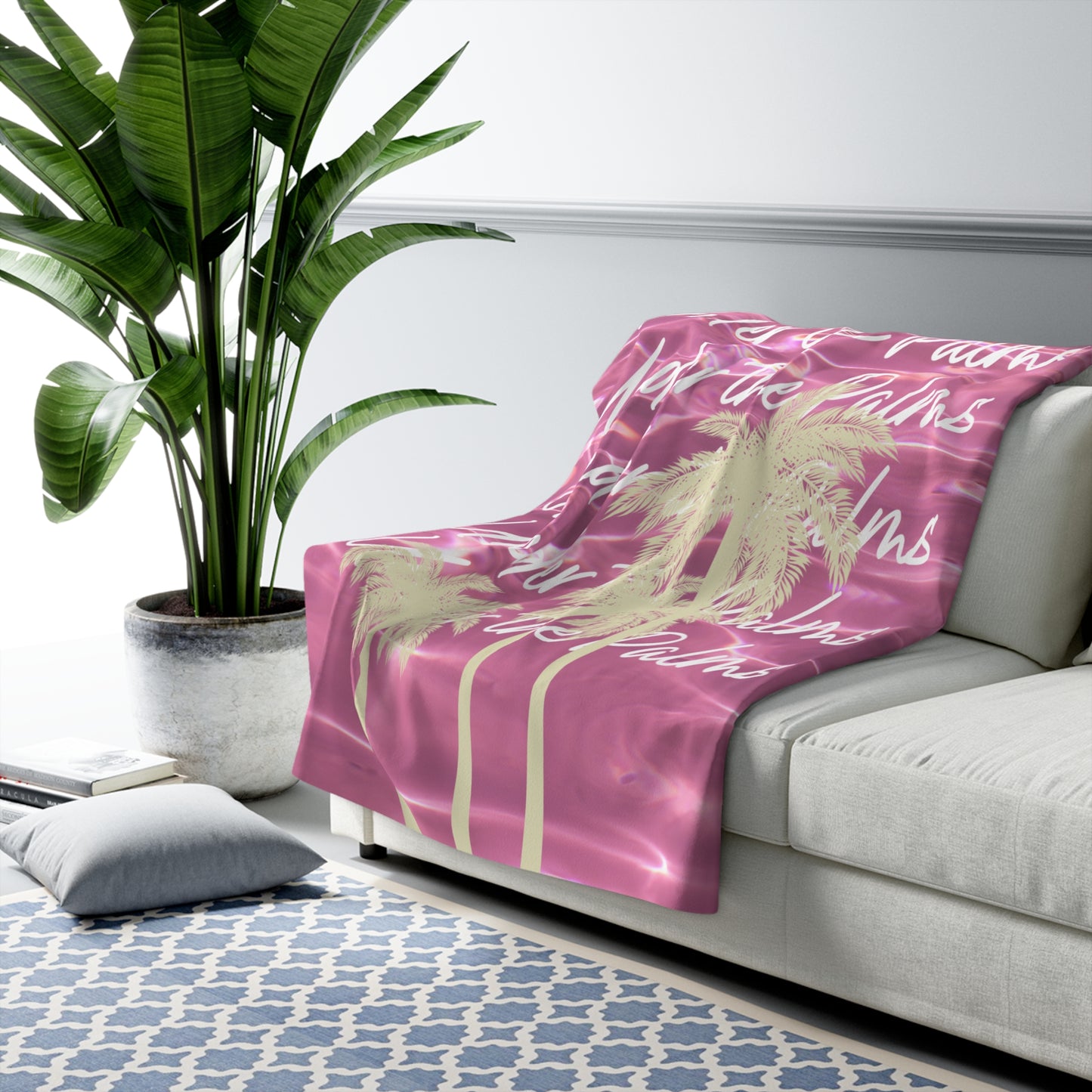 Under the Palms Cozy Sherpa Blanket for HER