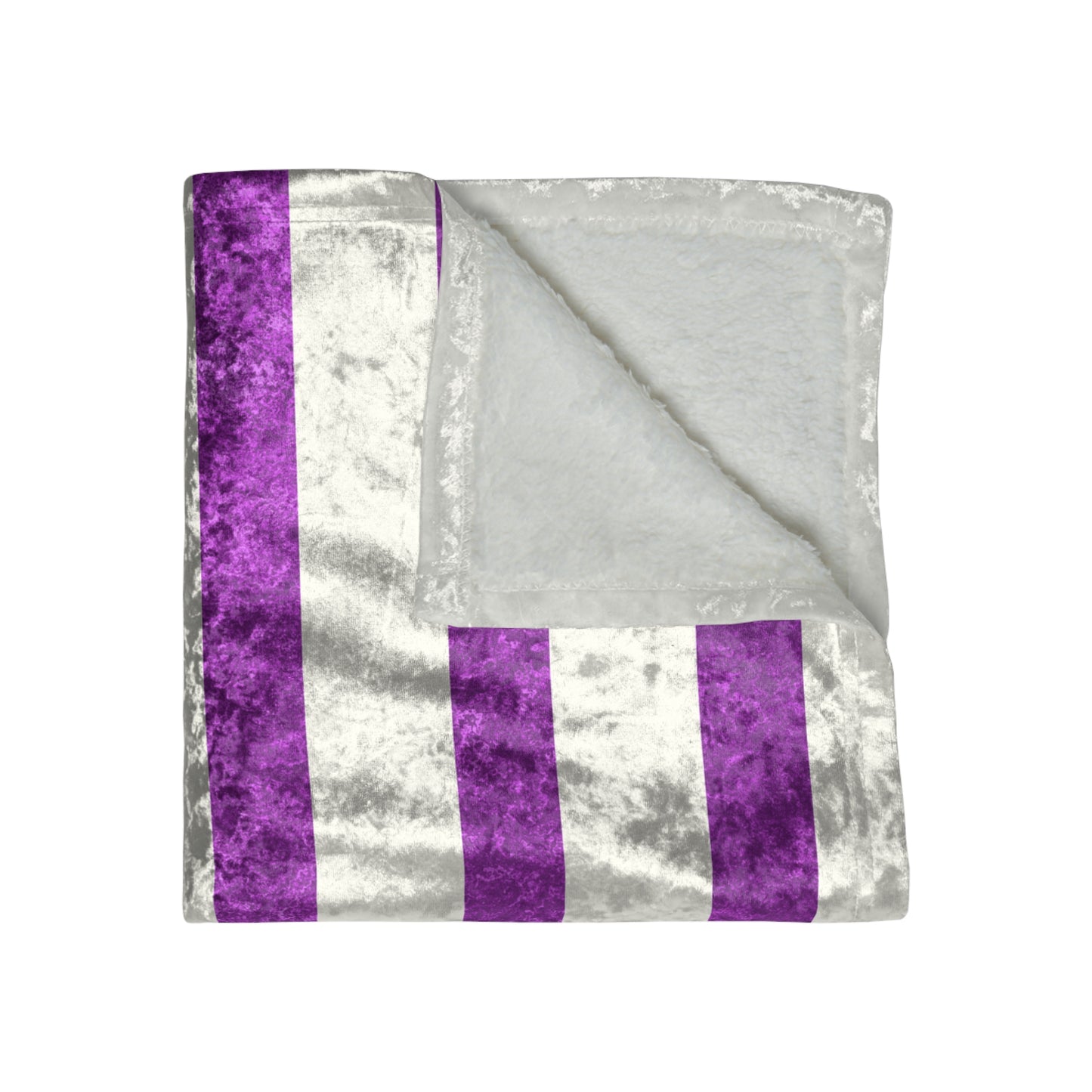 Pink Purple American Flag Crushed Velvet Blanket