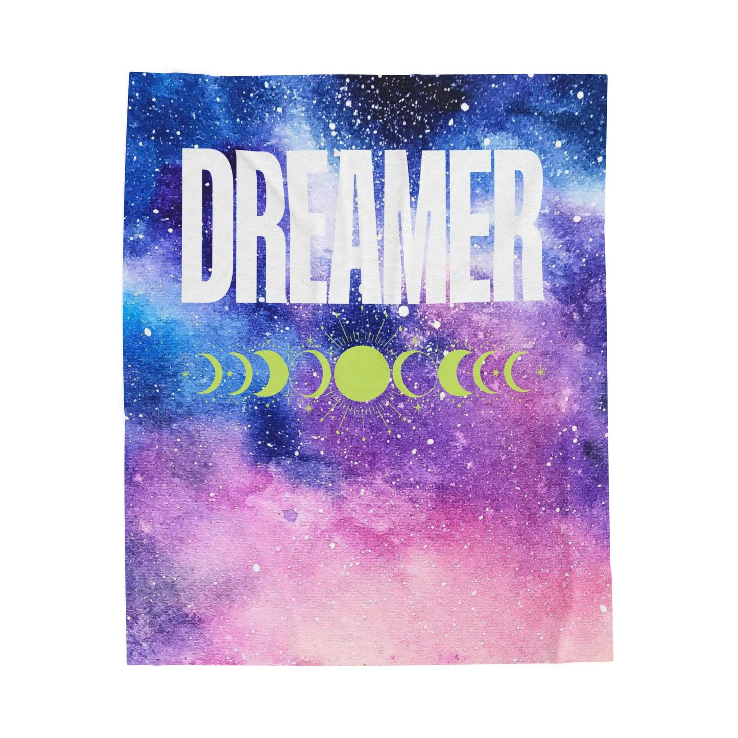 Colorful Galaxy Dreamer Astrology Velveteen Plush Blanket