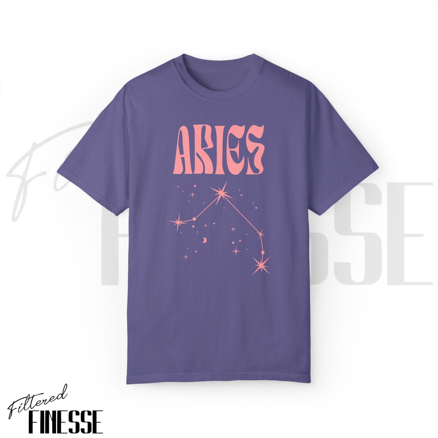 Aries Comfort Colors T-Shirt | Zodiac Star Sign Birthday