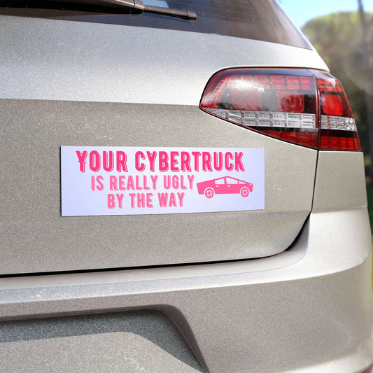 Ugly Cybertruck Car Bumper Magnet