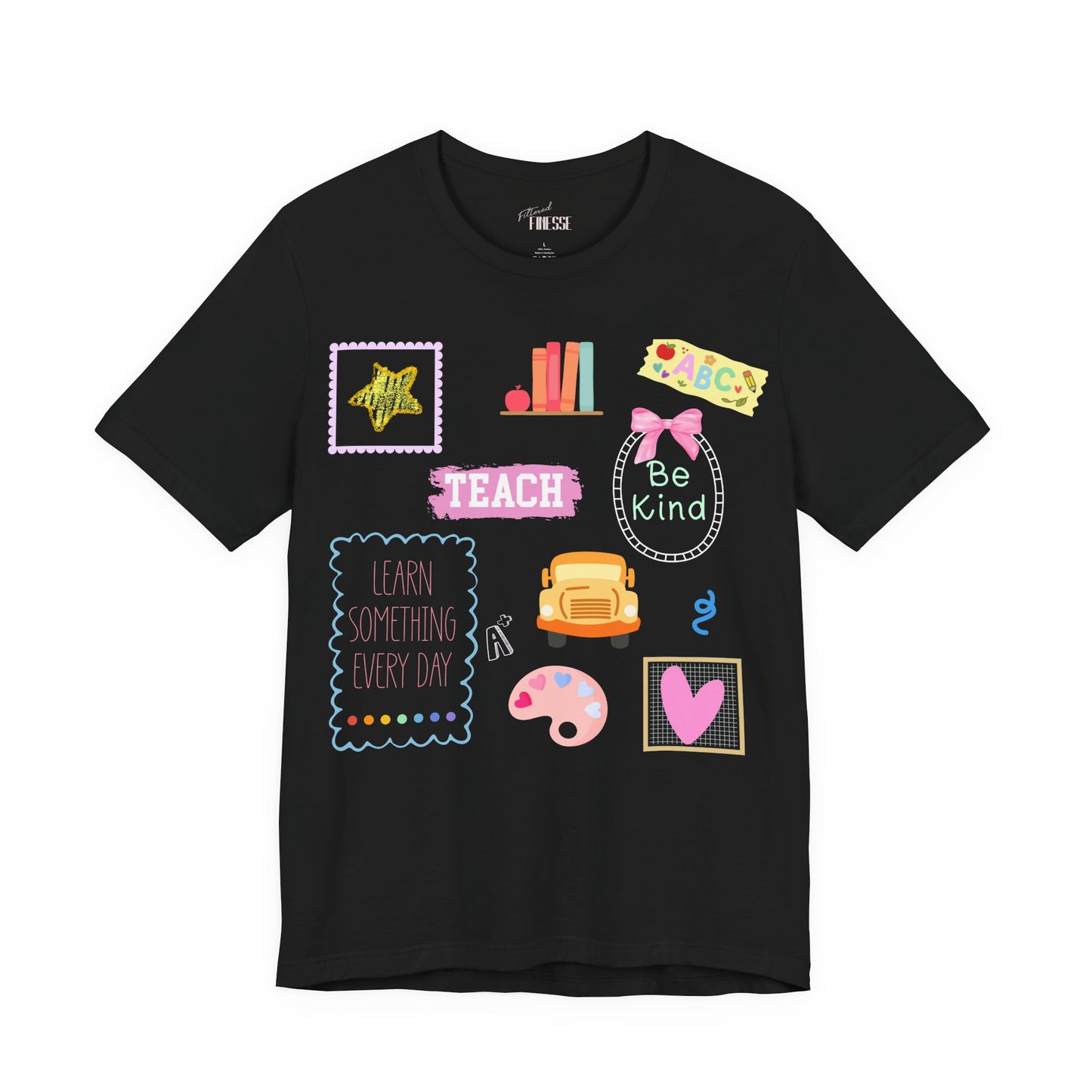 Colorful Teacher Doodle Be Kind T-shirt