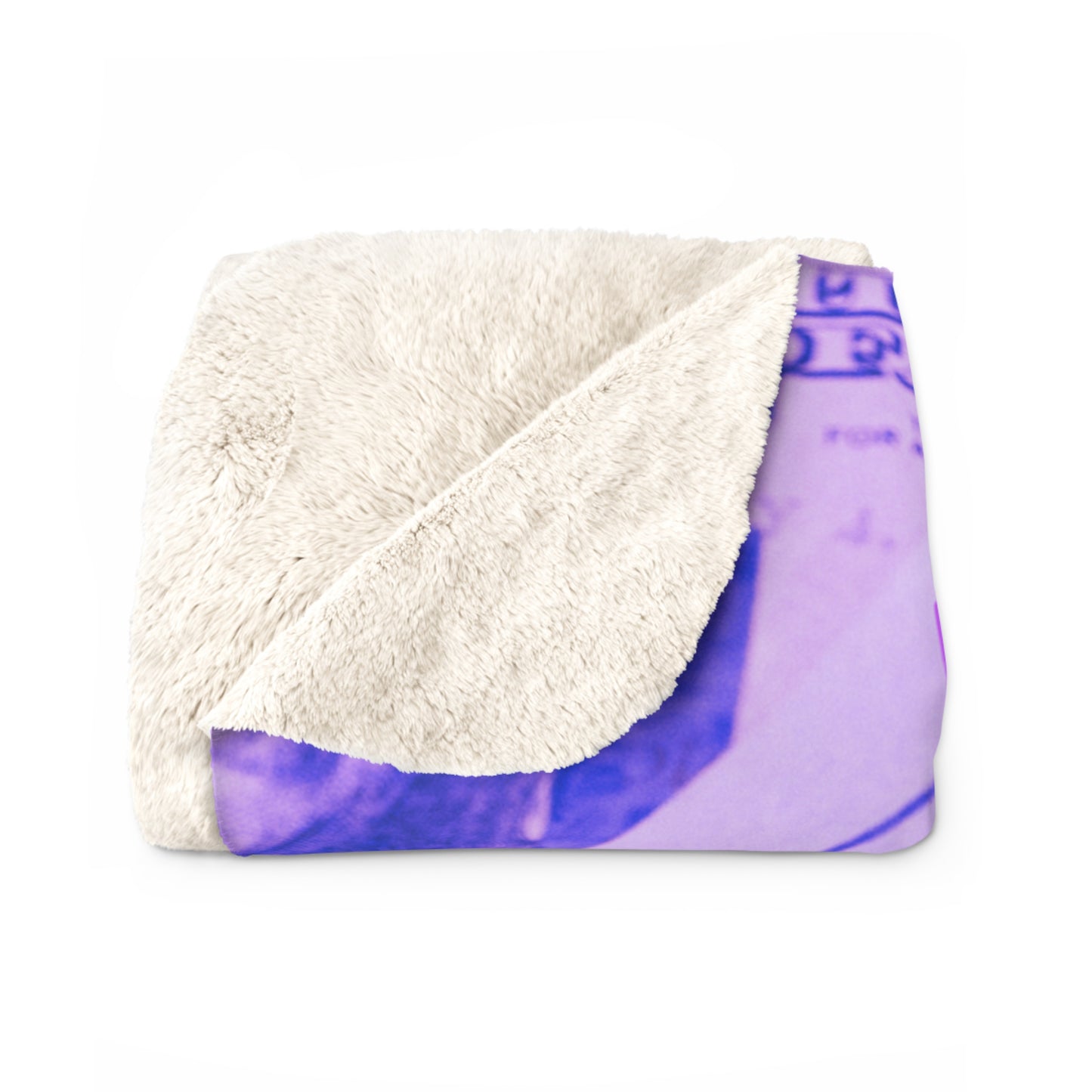 Make Money Purple Cozy Sherpa Blanket