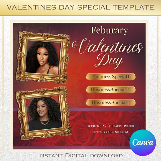 Gold Framed Valentine’s Day Special Template