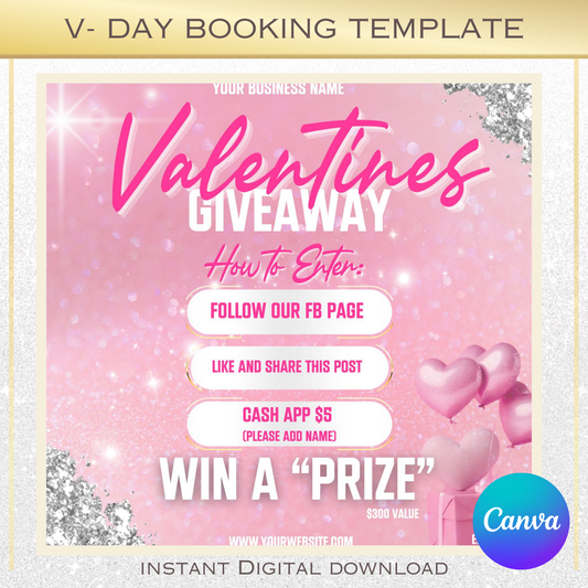 Valentines Day Giveaway Template