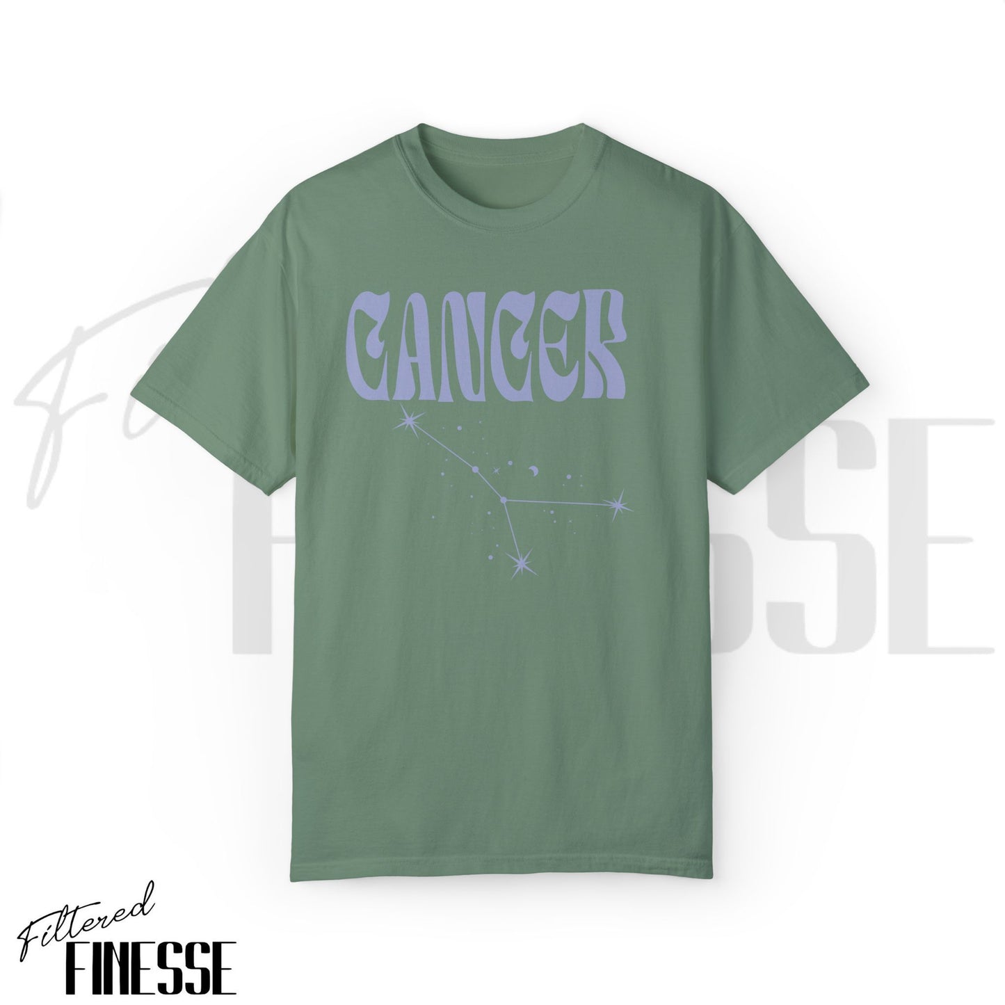 Cancer Comfort Colors T-Shirt | Zodiac Star Sign Birthday