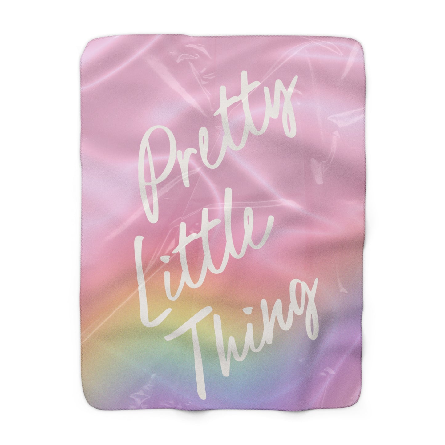 Rainbow Pretty Little Thing Cozy Sherpa Blanket