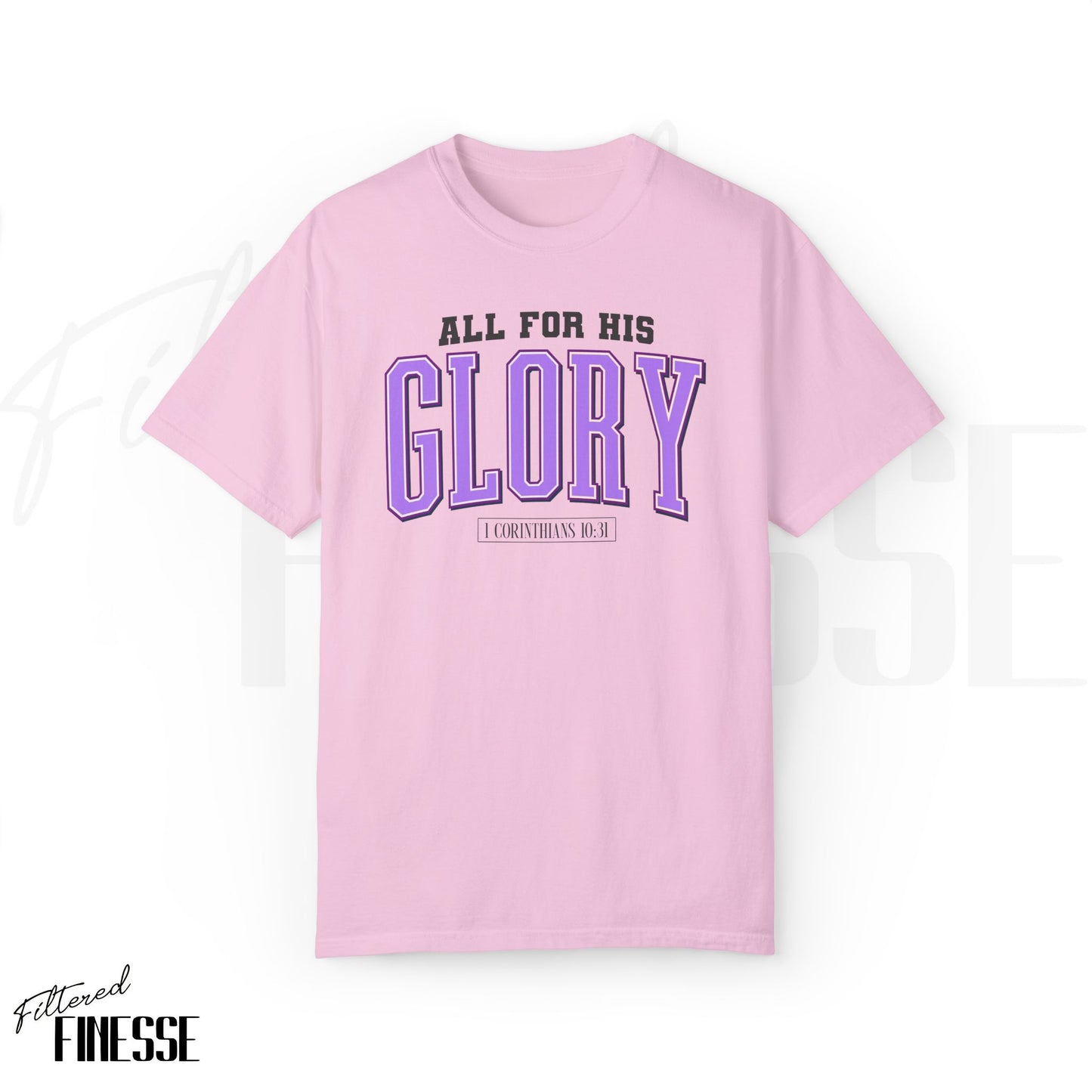 His Glory Purple Comfort Colors T-Shirt