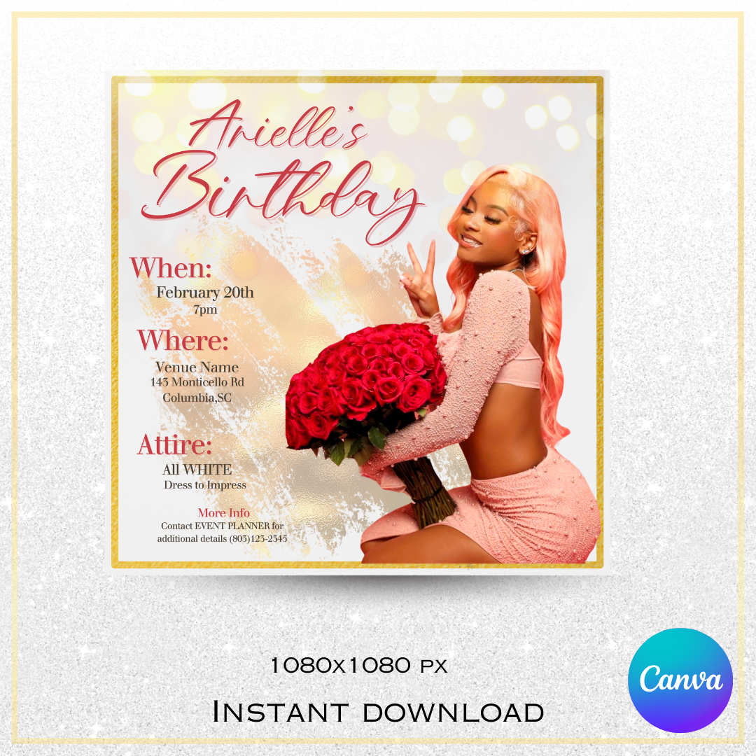 Golden Birthday Event Template