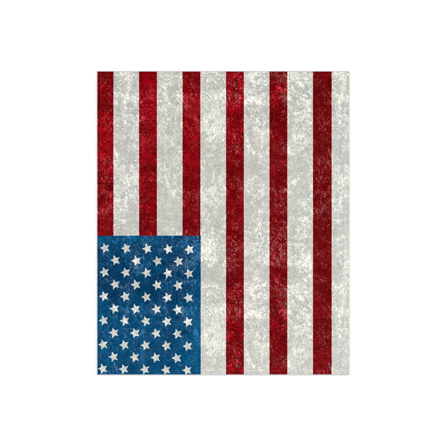 American Flag Red White Blue Crushed Velvet Blanket| Soft Blanket College Room