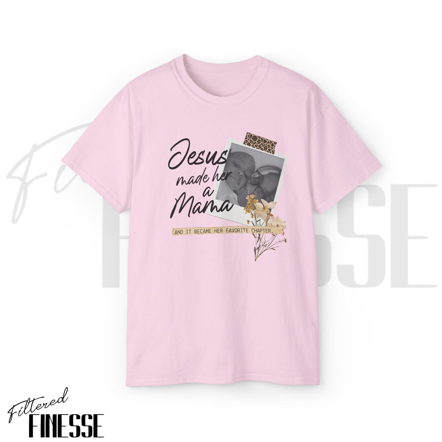 Jesus made her a Mama Custom Photo T-shirt