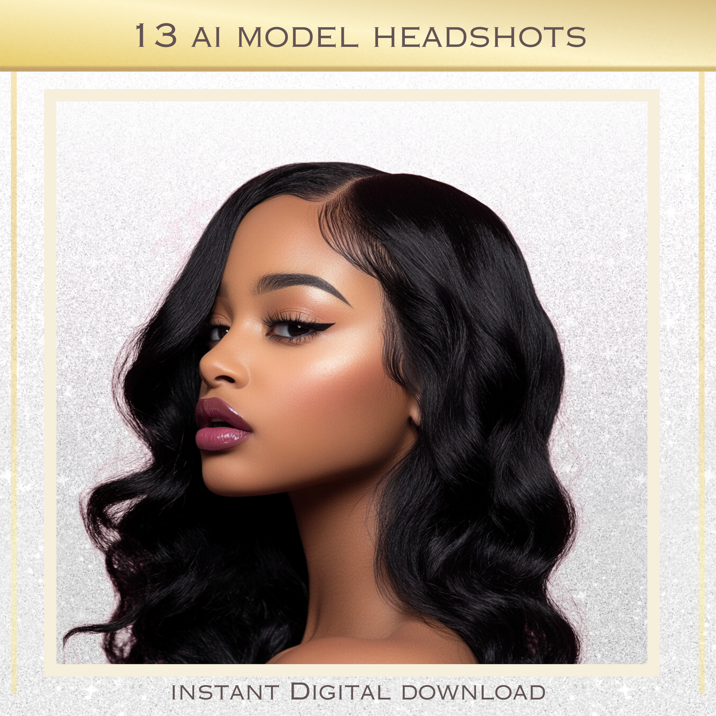 13 AI Model Headshots Set 1