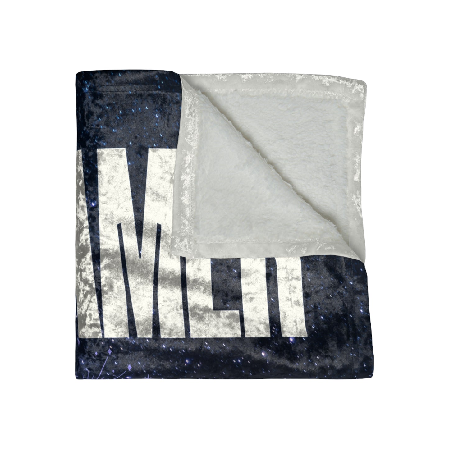 Shimmer Dreamer Galaxy Crushed Velvet Blanket