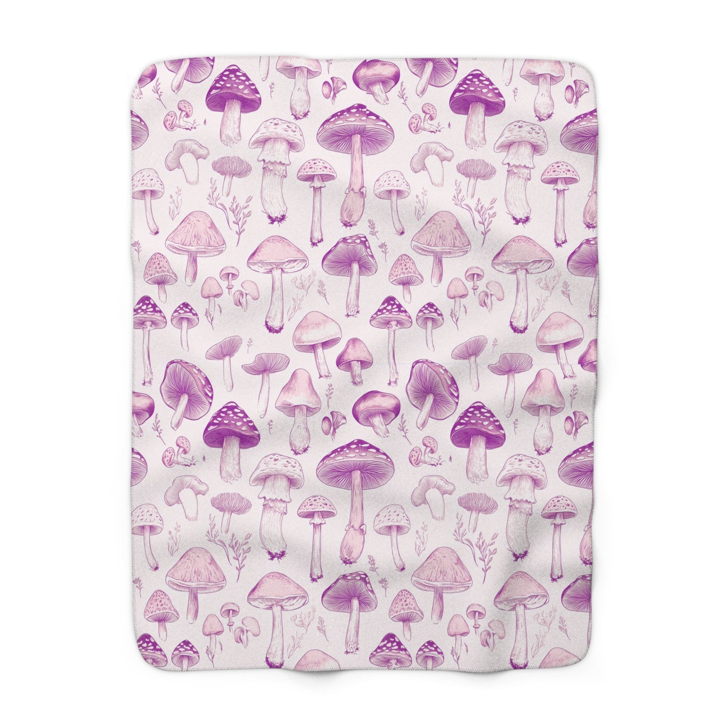 Shrooms Cozy Sherpa Blanket for HER