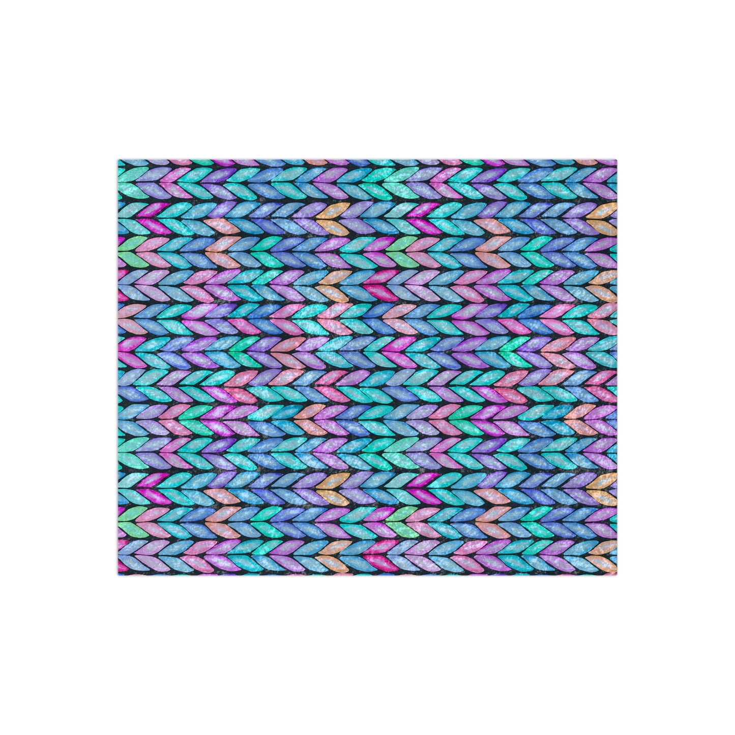 Faux Woven Crushed Velvet Blanket| Colorful Cozy
