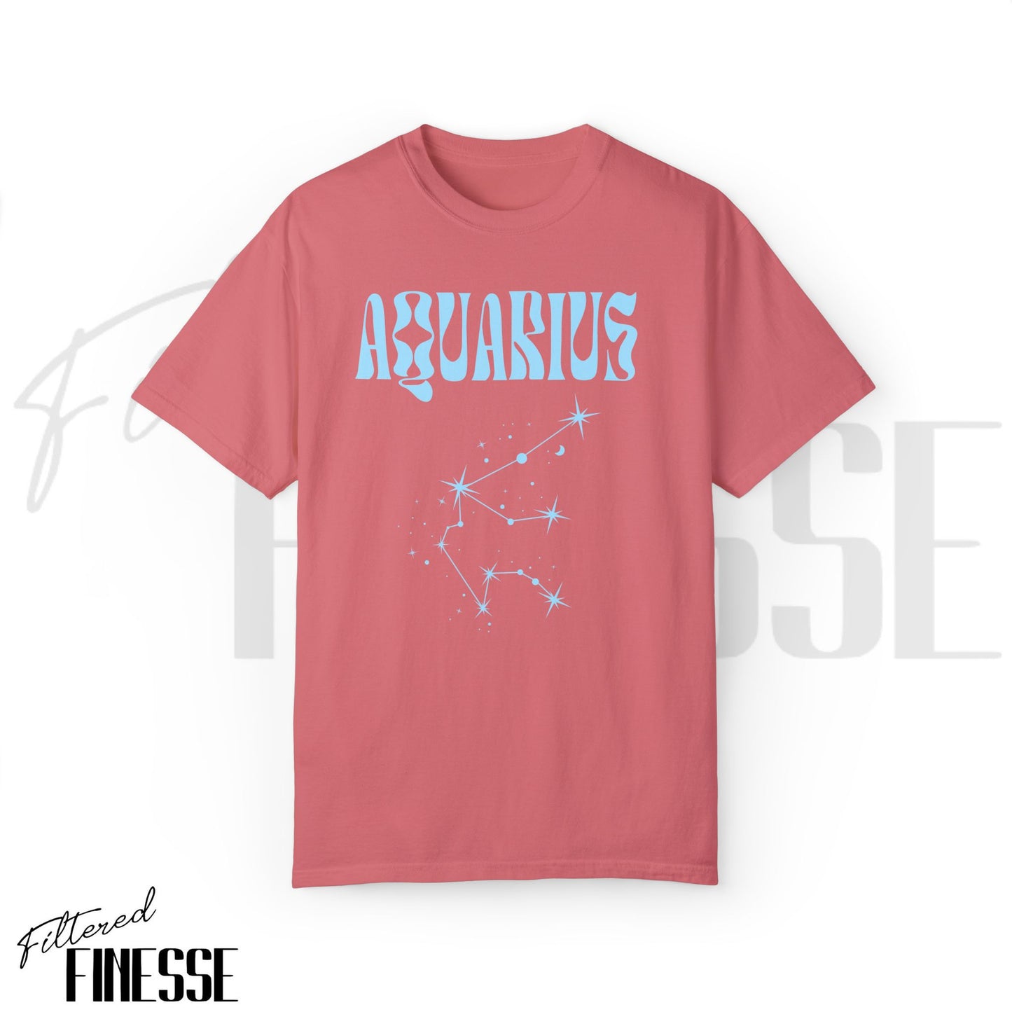 Aquarius Comfort Colors T-Shirt | Zodiac Star Sign Birthday