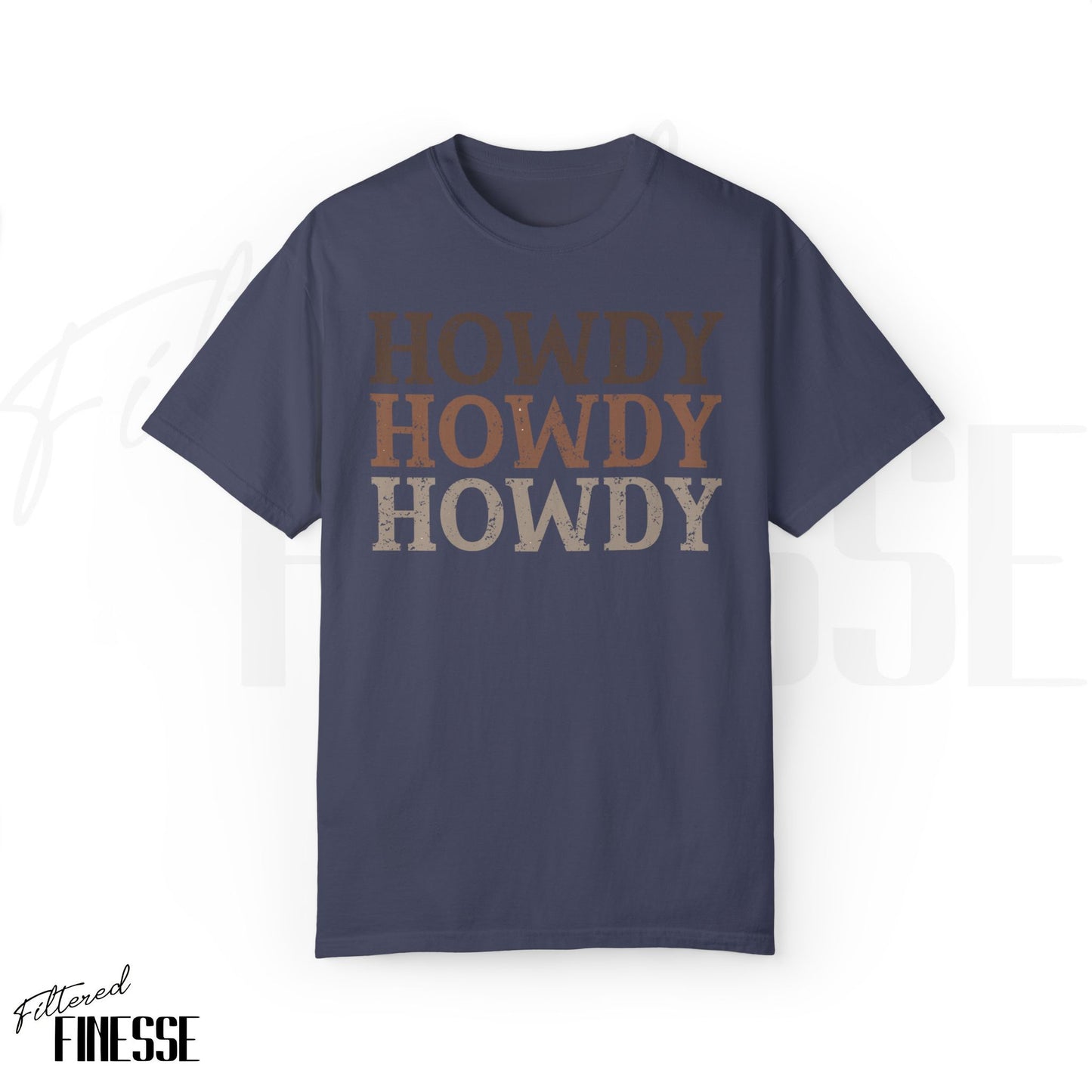 Distressed Howdy Country Comfort Colors T-Shirt