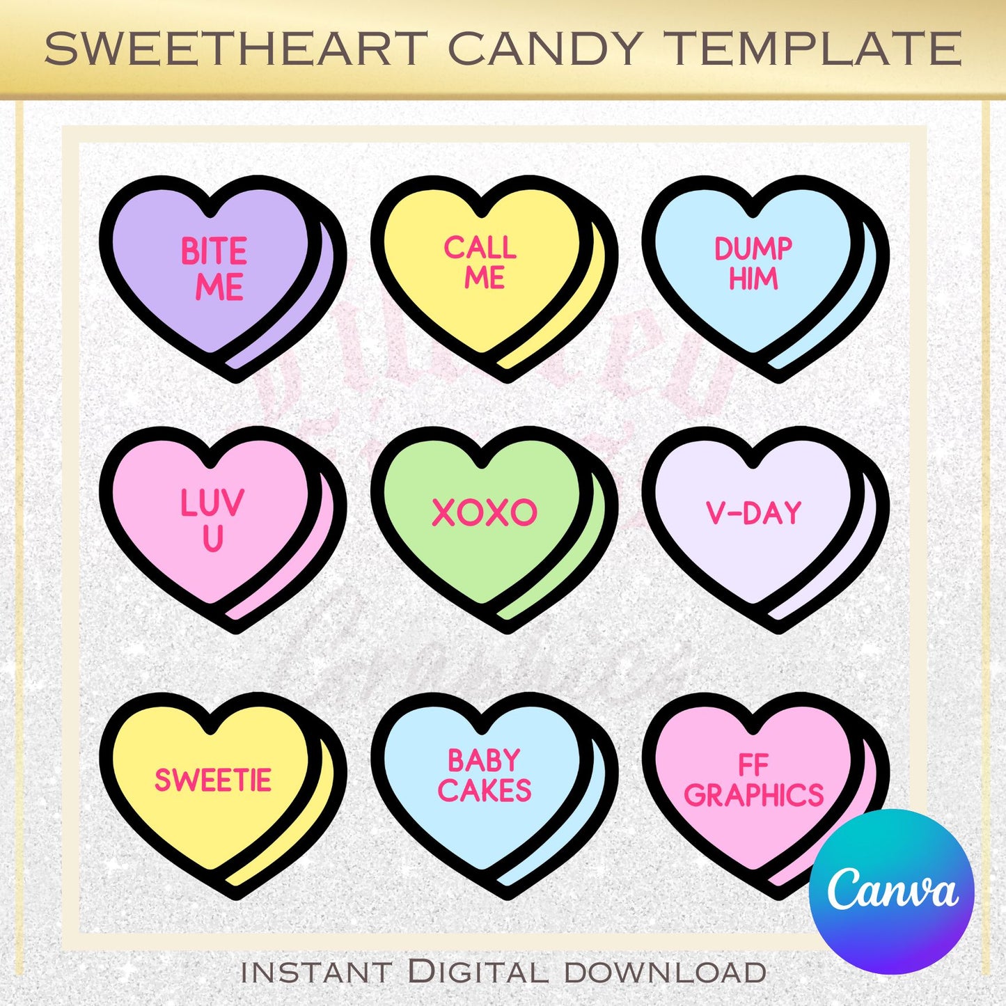 Sweethearts Canva Template