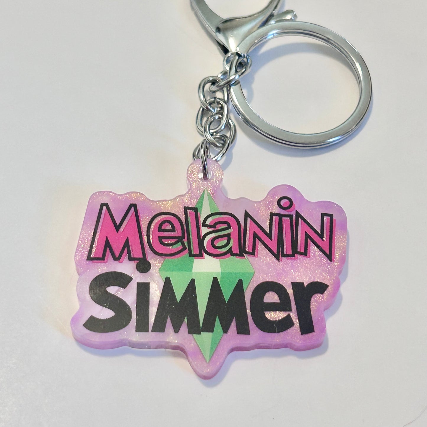Melanin Simmer Keychain