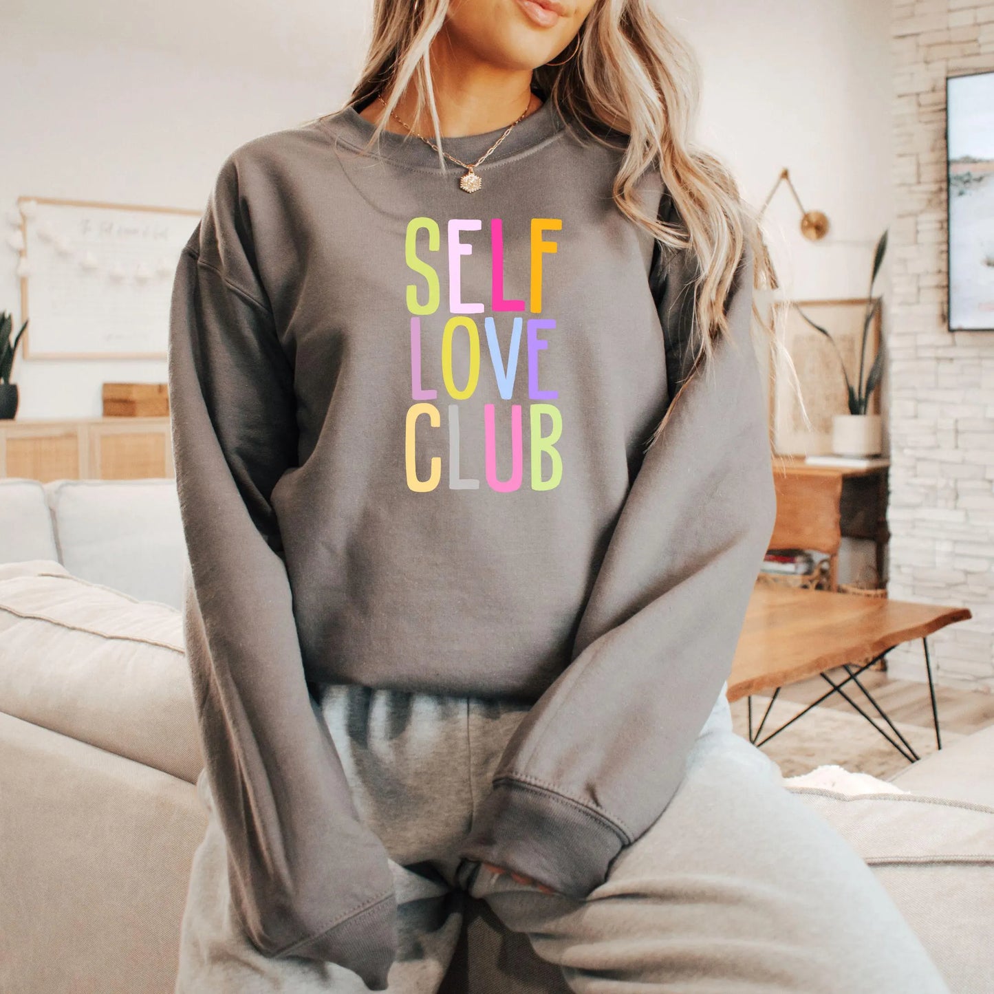 Self Love Club Pastel Sweatshirt