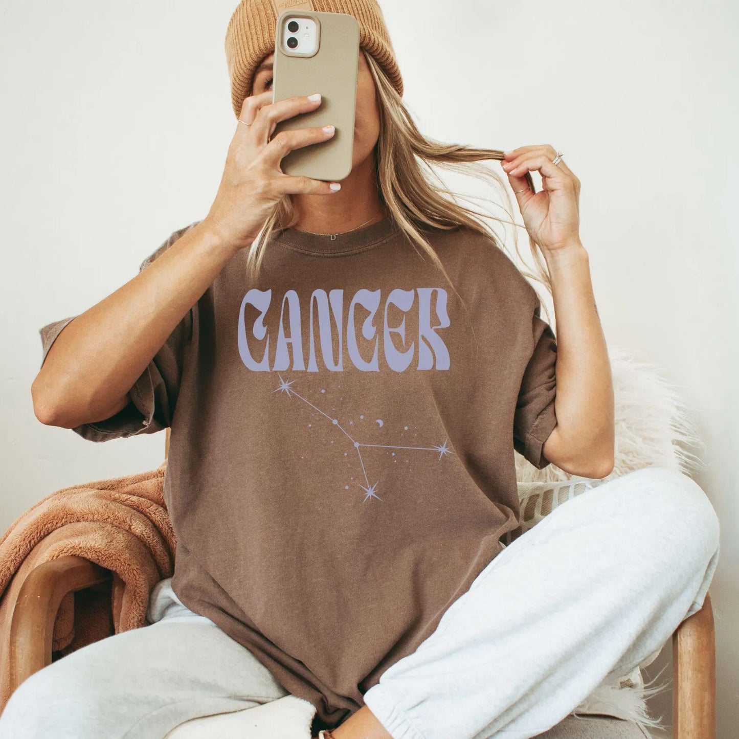 Cancer Comfort Colors T-Shirt | Zodiac Star Sign Birthday