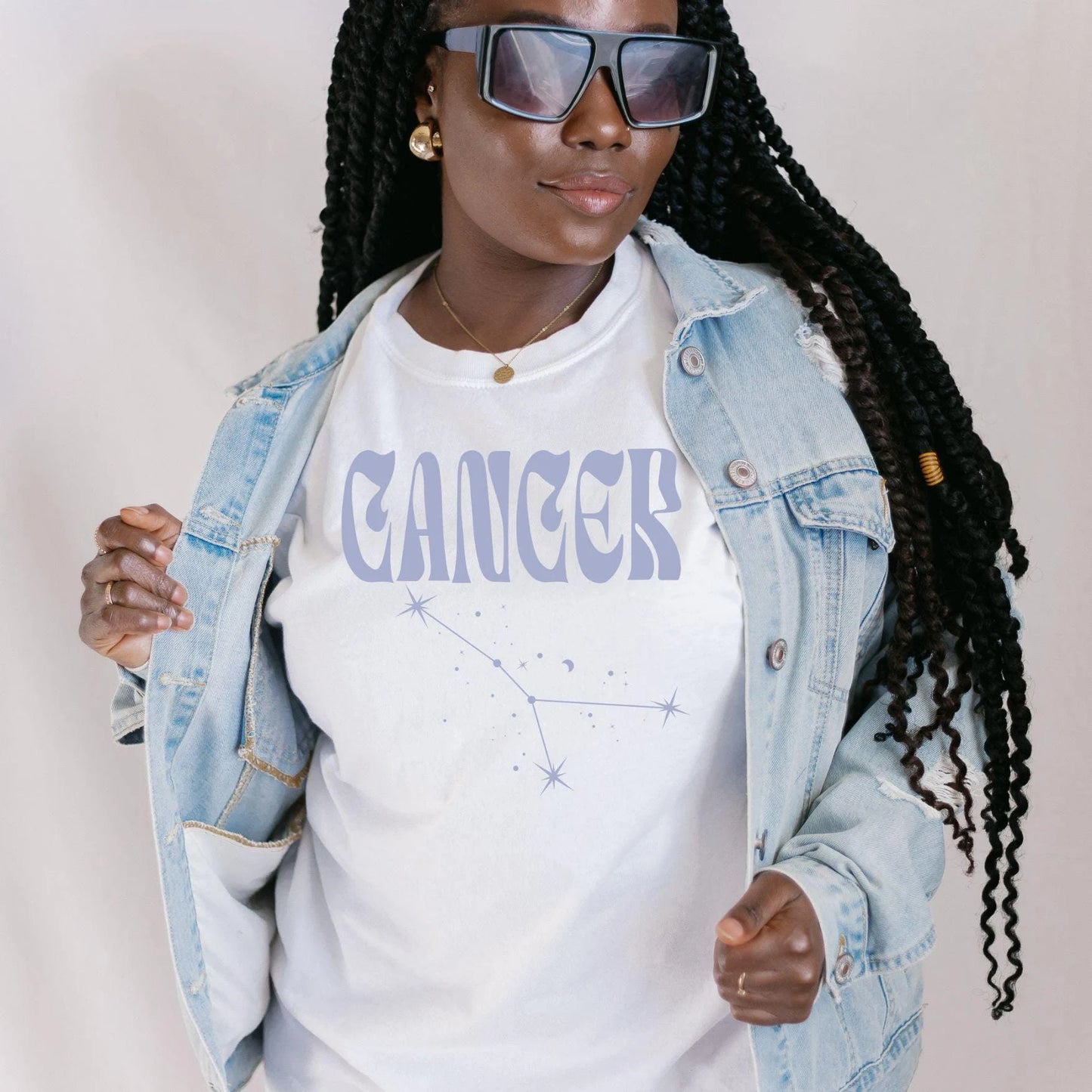 Cancer Comfort Colors T-Shirt | Zodiac Star Sign Birthday