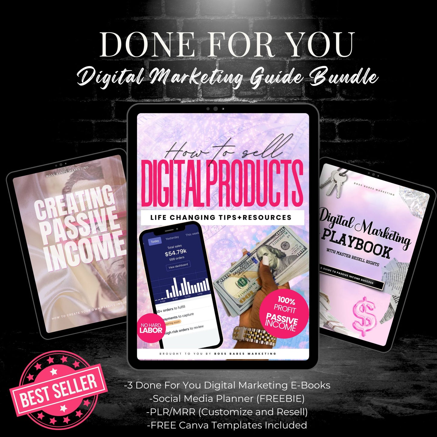 Done For You Digital Marketing Bundle| MRR+ PLR Resell Rights E-BOOK
