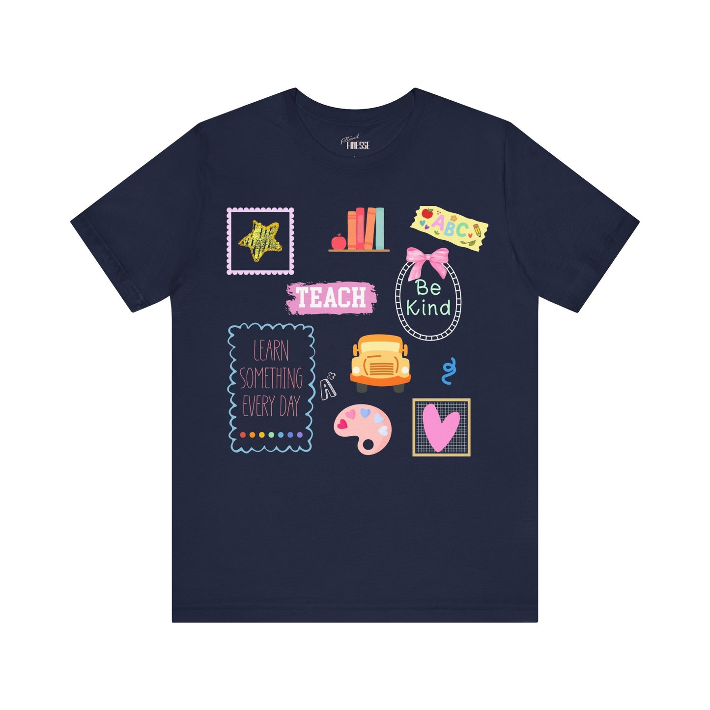 Colorful Teacher Doodle Be Kind T-shirt