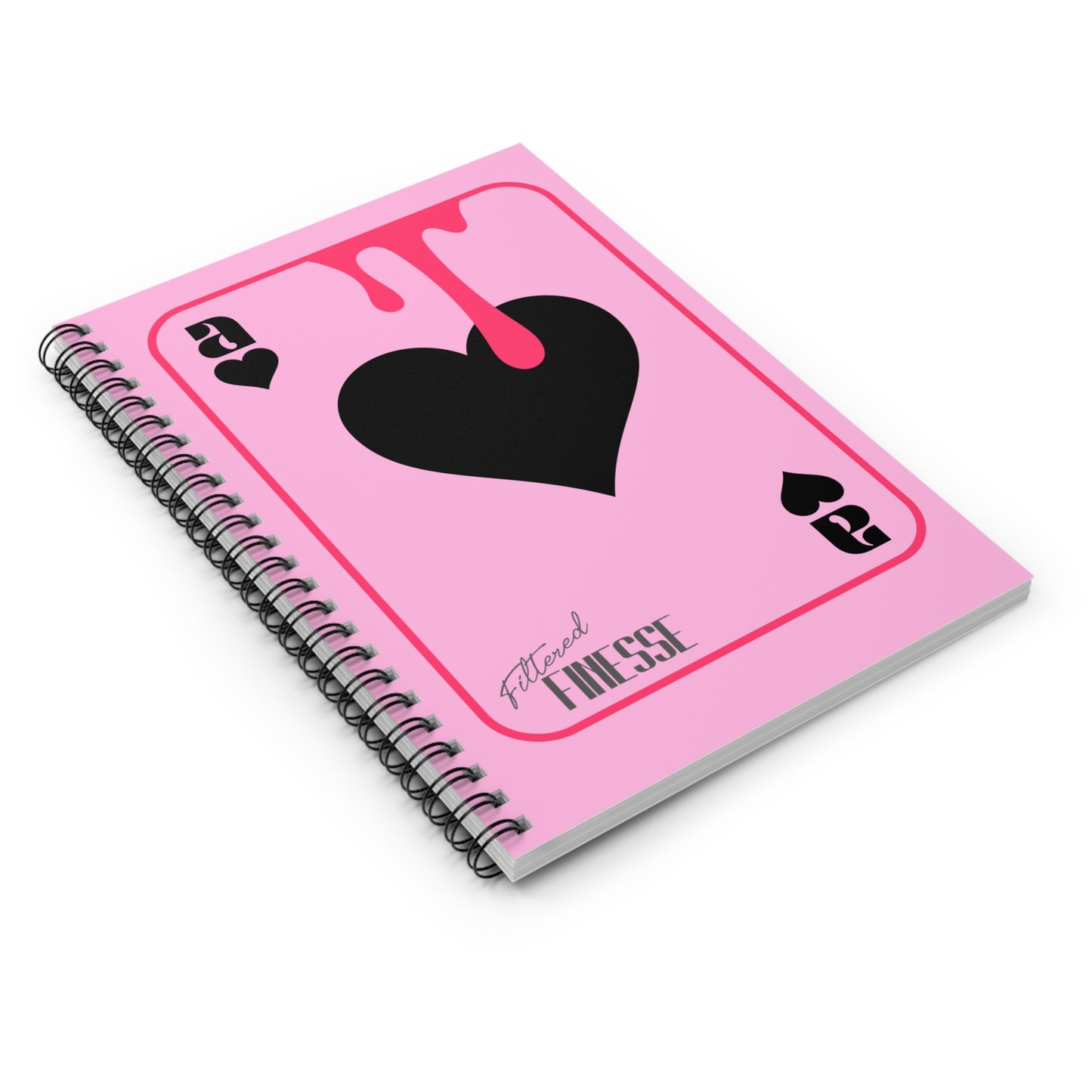 Pink Drippy Ace Notebook