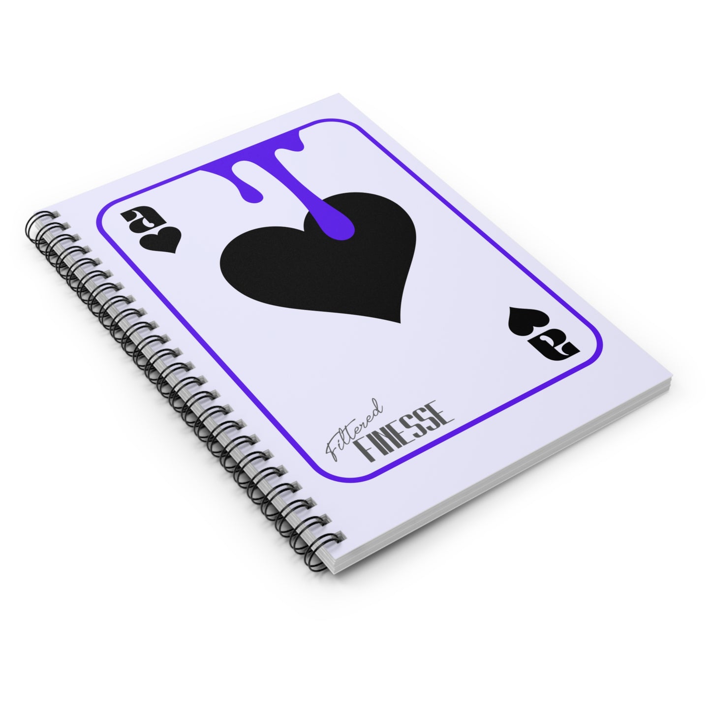 Purple Drippy Ace Notebook
