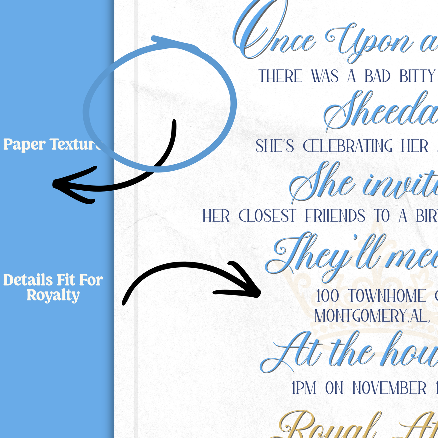 Royal Storytime Invite Template