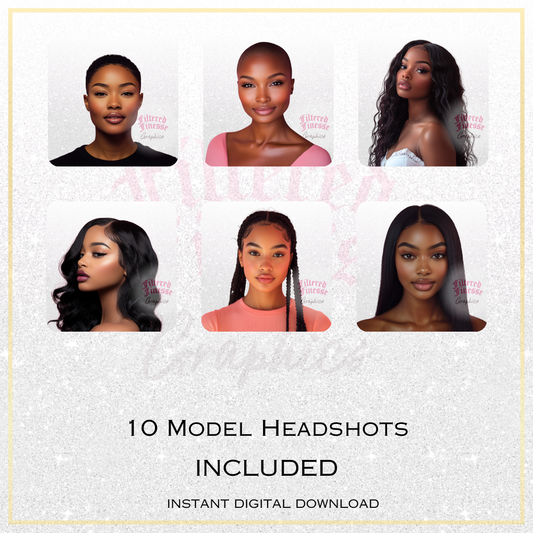 13 AI Model Headshots Set 1
