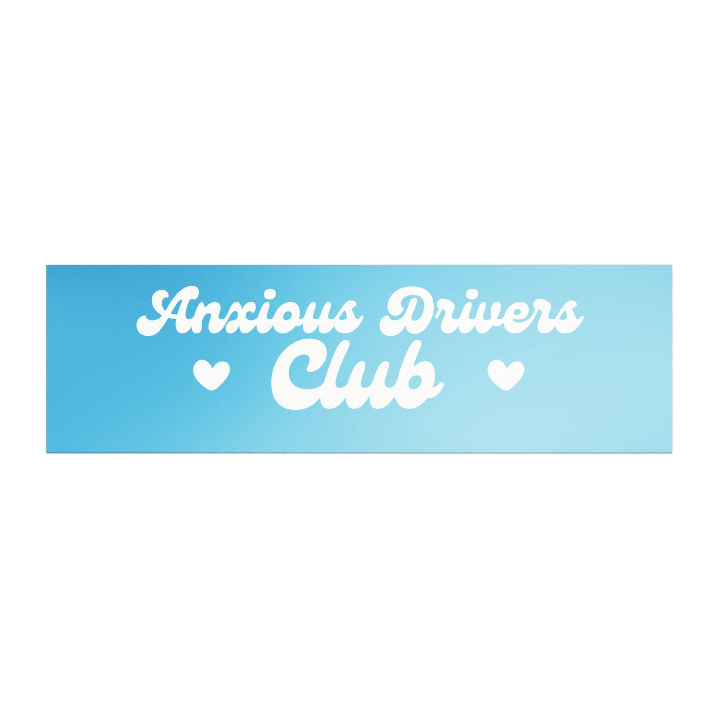 Anxious Drivers Club Car Bumper Magnet