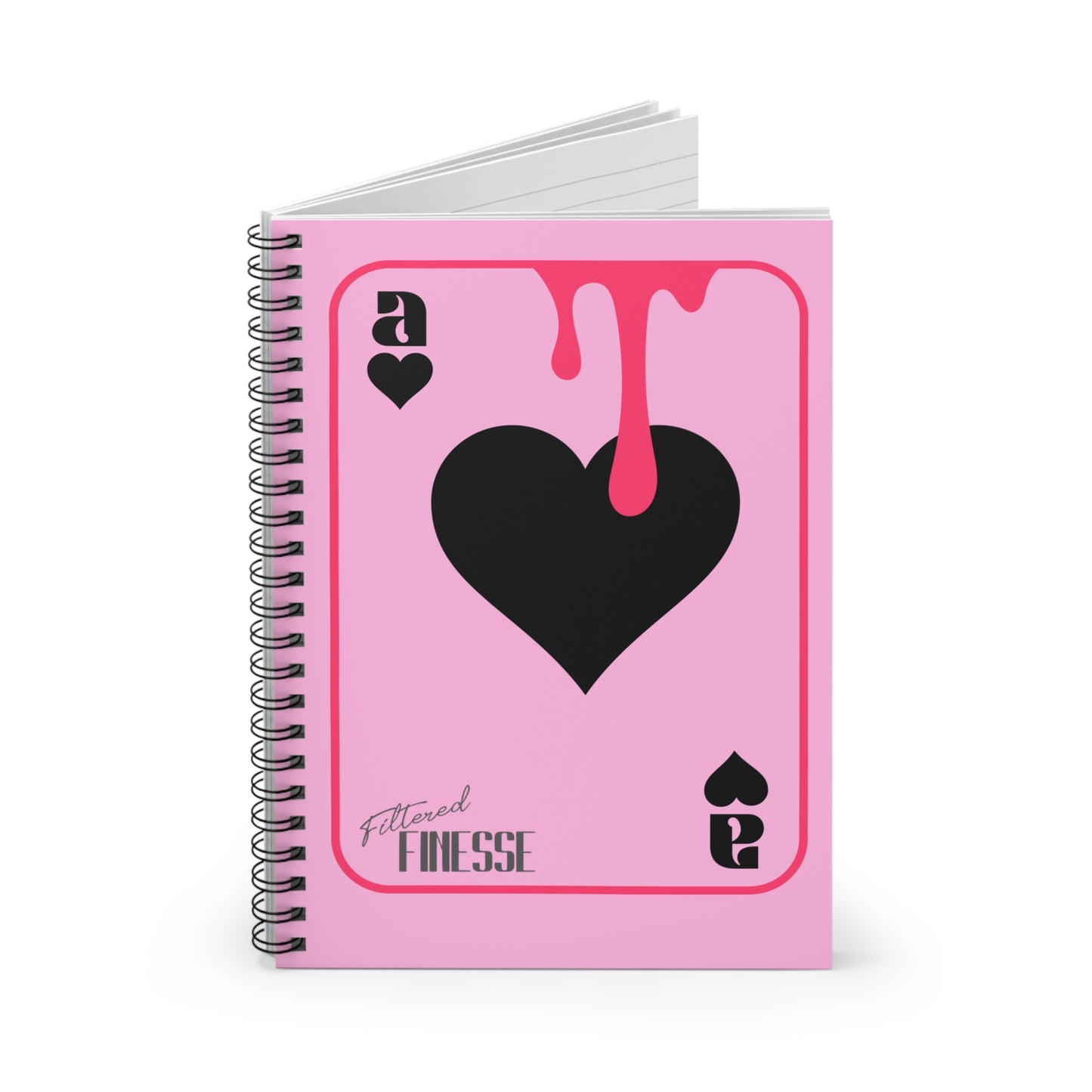 Pink Drippy Ace Notebook