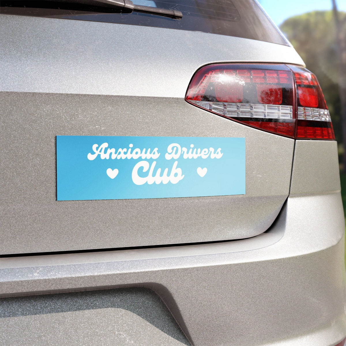 Anxious Drivers Club Car Bumper Magnet