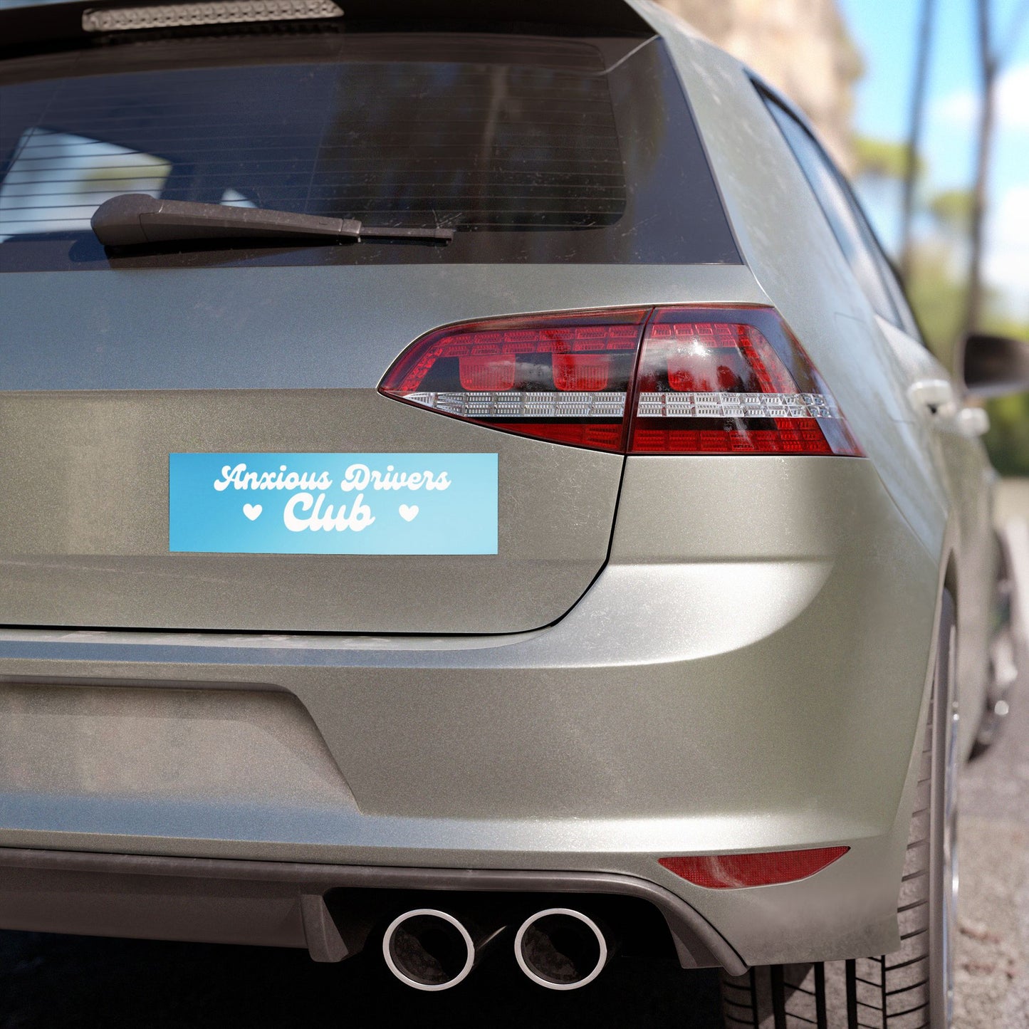 Anxious Drivers Club Car Bumper Magnet