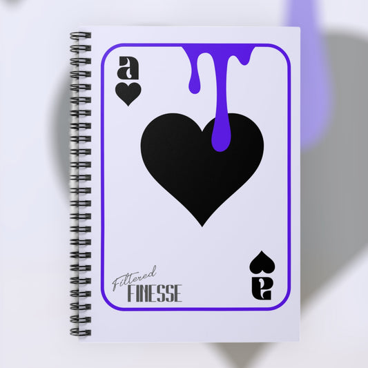 Purple Drippy Ace Notebook