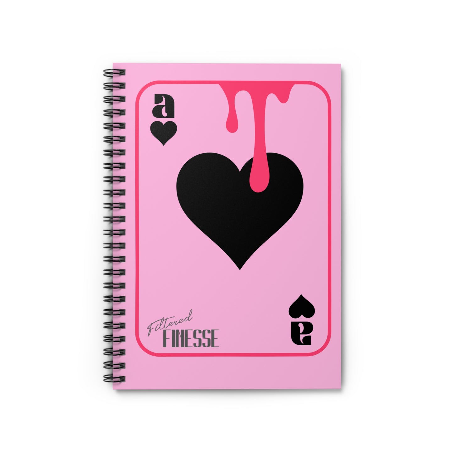 Pink Drippy Ace Notebook