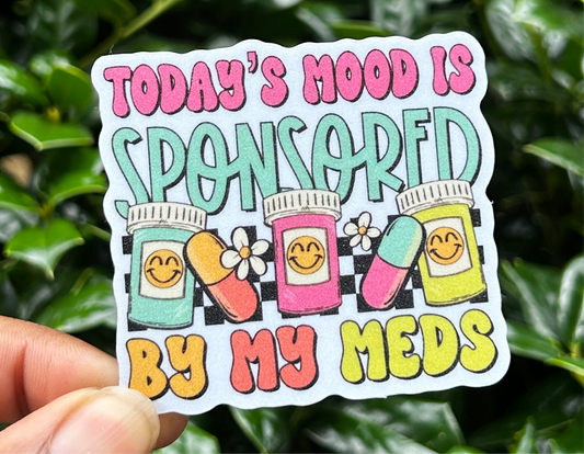 Today’s Mood Sanded Glitter Vinyl Sticker