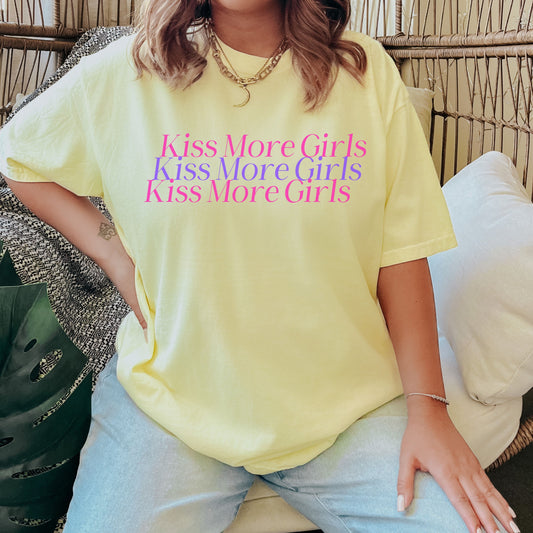 Kiss More Girls Comfort Colors T-Shirt