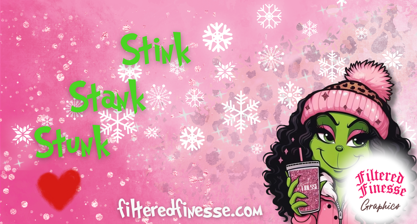 Pink It-Girl Grinch Fan Design