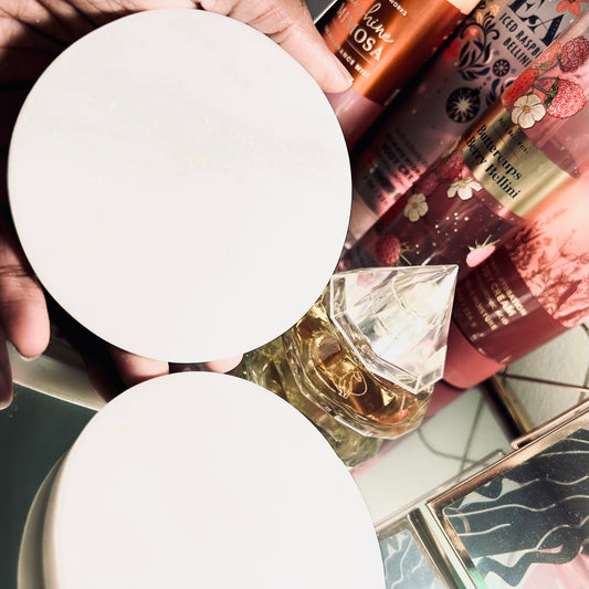 Luxury White Decorative Marble Coaster