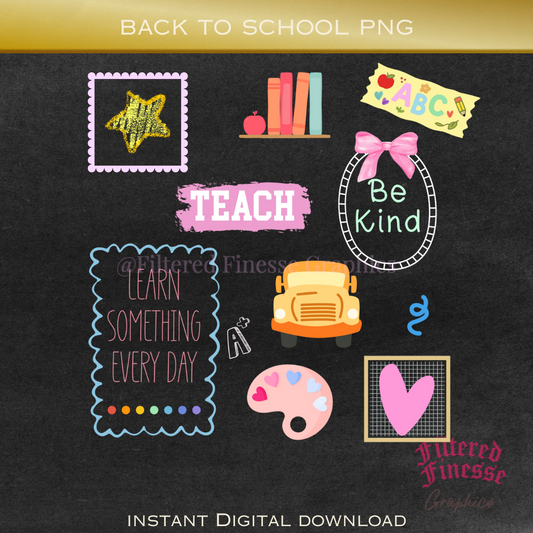 Colorful Be Kind Doodle PNG Digital Download