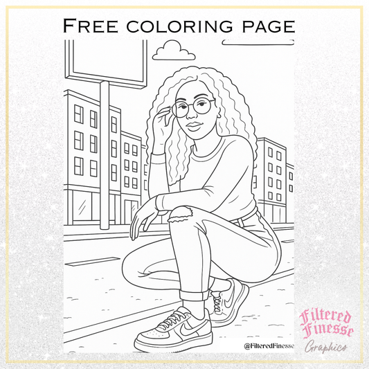 Street Style Billboard Coloring Page