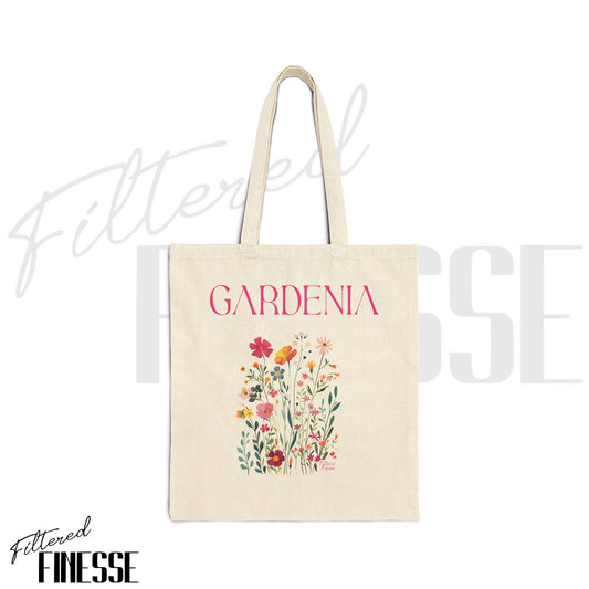 Gardenia Canvas Tote Bag