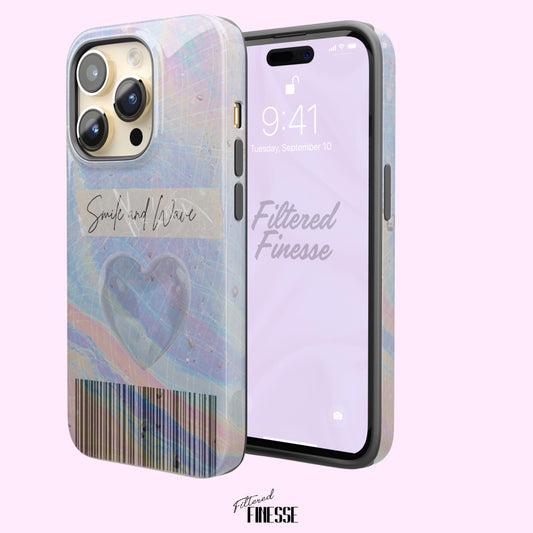 Aesthetic Smile and Wave Tough Phone Case