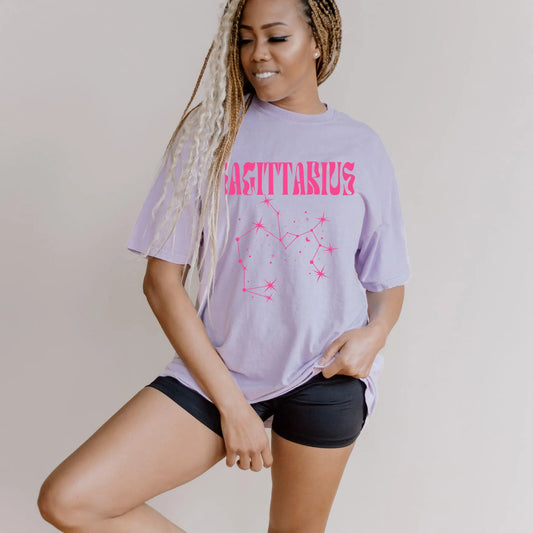 Sagittarius  Comfort Colors T-Shirt | Zodiac Star Sign Birthday