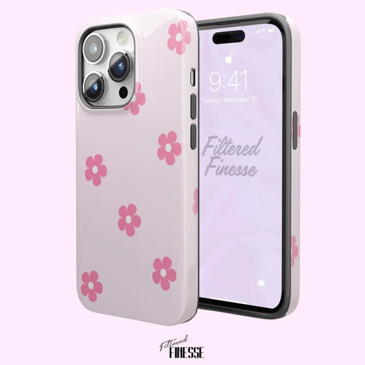 Pink Floral Minimalist Tough Case
